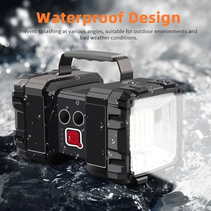 100000LM LED Searchlight Spotlight USB Rechargeable Hand Torch Work Light Lamp
