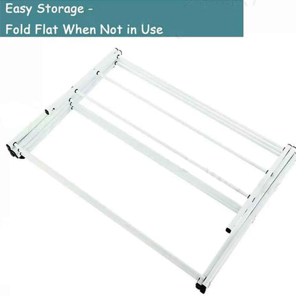 Clothes Rack Towel Hanger Airer Drying Horse Laundry Foldable Free Stand Plastic