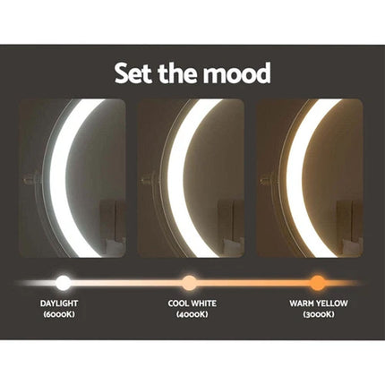 Makeup Mirror LED Light Cosmetic Rotation 10X Magnifying Round 360°