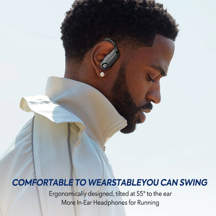 Wireless Bluetooth Ear-Hook Earphones Headphones Sports Gym Earbuds Mic