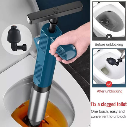 Pipe Plunger Drain Unblocker High Pressure Air Sewer Toilet Powerful Cleaner