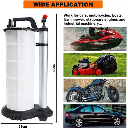 9L Waste Oil Fluid Extractor Pump Manual Fuel Suction Vacuum Car Boat Transfer