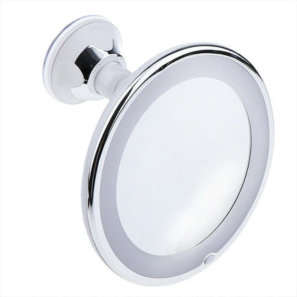 10X Magnifying Makeup Mirror With LED Light Cosmetic 360° Rotation Flexible 2PCS