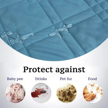 Waterproof Non-Slip Pet Dog Bed Mattress Cover Waterproof Protective Mat Blanket Dark blue 68x82inch (172.7x208cm)