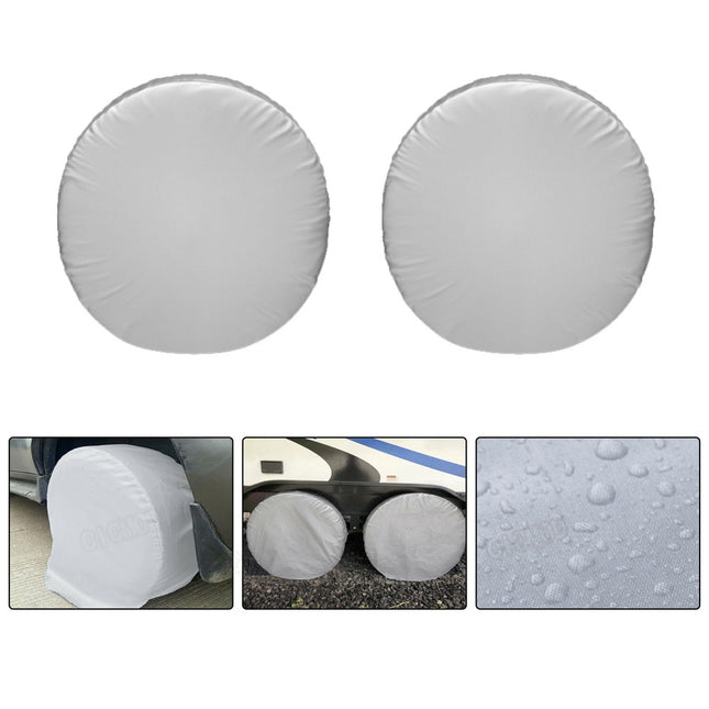 2pcs Heavy Duty Tire Cover RV Caravan Camper 27-29" Tyre Wheel Waterproof Protection