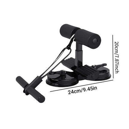 Sit Up Assistant Device Portable Suction Cup Fitness Tool Home Abdominal Trainer Black