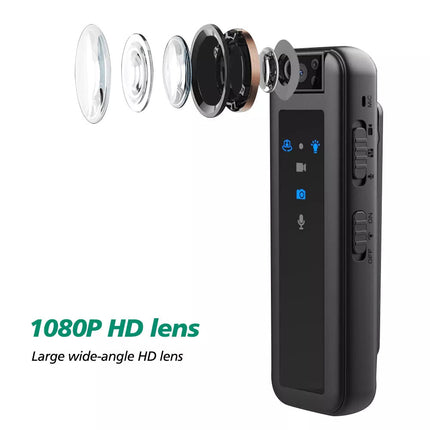 1080P HD Sport Camera Body Cam Mini Wearable Video Recorder For Personal Police