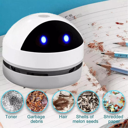 Desktop Vacuum Cleaner Mini Desk Dust Table Sweeper Cleaner for School/Office