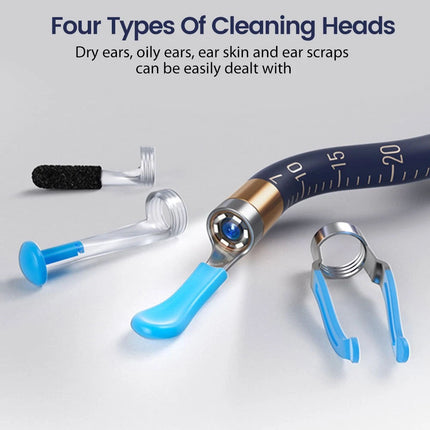 Wireless Visual Ear Wax Removal Tool HD Camera Cleaner Scoop Kit with Smart Case