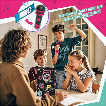 Grab The Mic Karaoke Lyric Card Game for Parties and Social Gatherings