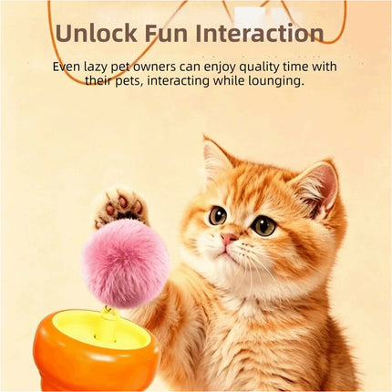 1Pcs Flashlight Shape Pom-Pom Ball Toy Automatic Cat Catching Device Gift