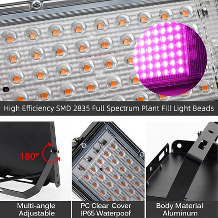 Full Spectrum Plant 96 LED UV Grow Light Halo Lamp For Indoor Hydroponic Plant