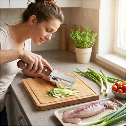 Stainless Steel Vegetable Peeler Wooden Handle Fruit Potato Slicer Kitchen Tool