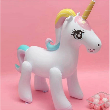 Giant Inflatable Unicorn Toys Garden Pool Water Spray Sprinkler Splash Yard Play
