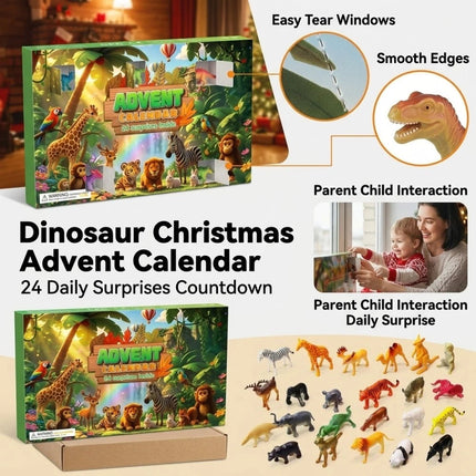 Christmas Advent Calendar 24 Days Animal Advent Calendar with 24 Figures