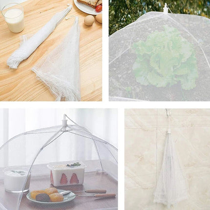 BBQ Food Cover Collapsible Food Cover Pop Up Mesh Fly Net Kitchen Party 43CM