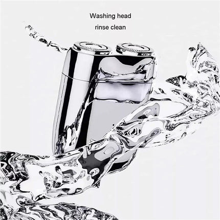 Electric Shaver Waterproof USB Rechargeable Dual Head 3D Floating Blade Razor