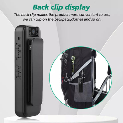 1080P HD Sport Camera Body Cam Mini Wearable Video Recorder For Personal Police