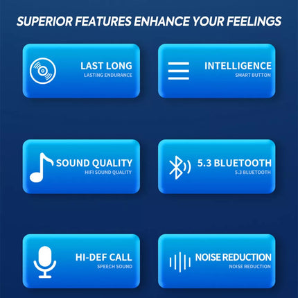 Wireless Bluetooth Ear-Hook Earphones Headphones Sports Gym Earbuds Mic