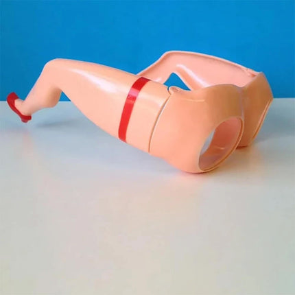 2PCS Funny Sunglasses Novelty Leg Buttocks Eye Glasses Party Costume Prank Toy