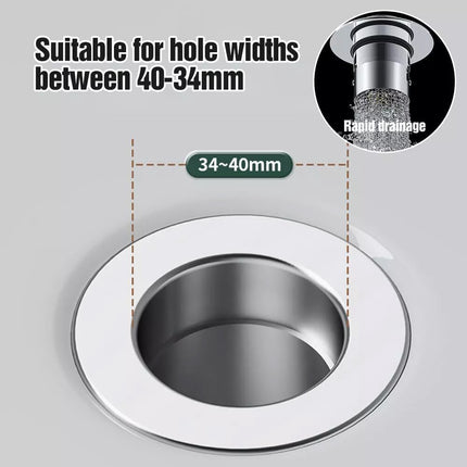 2Pcs Bathroom Sink Stopper Hair Catcher, Bathroom Pop Up Sink Drain Filter