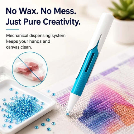 3Pcs Automatic Diamond Paint-ing Bead Dispenser, Diamond Art Tools Pen No Wax Needed