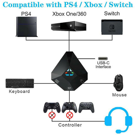 Keyboard And Mouse Converter Adapter For Xbox One / 360 PS4 Switch PS3 Gaming