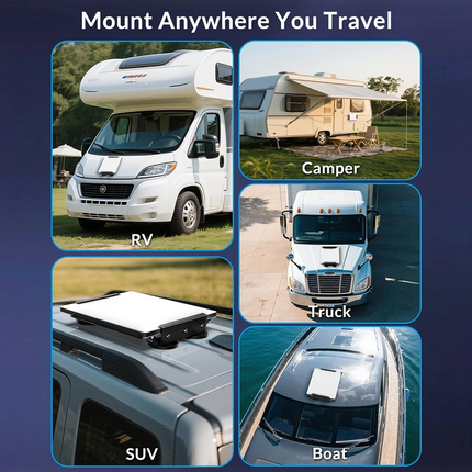 Starlink Mini Flat Magnetic Roof Mount 220 lbs Hold For Car, RV, Van, Truck
