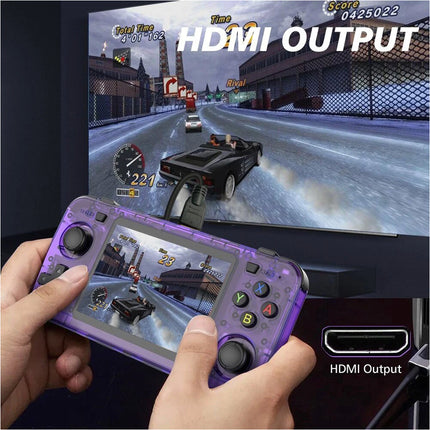 20000+ Games 3.5inch Portable Video Game Consoles Retro Handheld Console Purple 128G