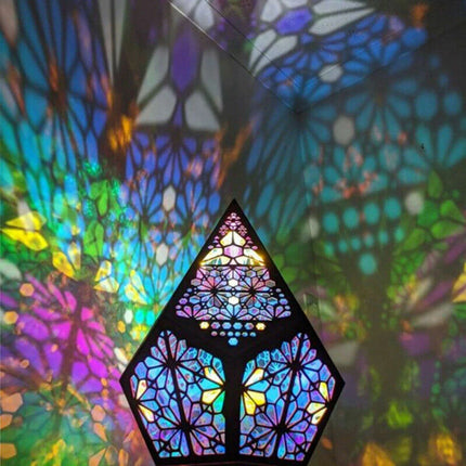3D Bohemian Light Polar Star Large Floor Lamp Colorful Projection Night Lamp AU