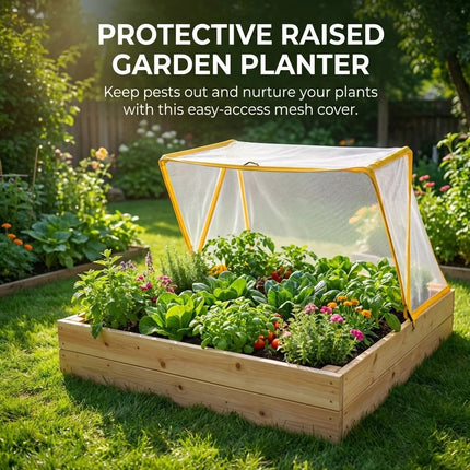 Garden Row Accelerator Plant Cover Foldable Vegetable Plant Protector Net Cage (Large)