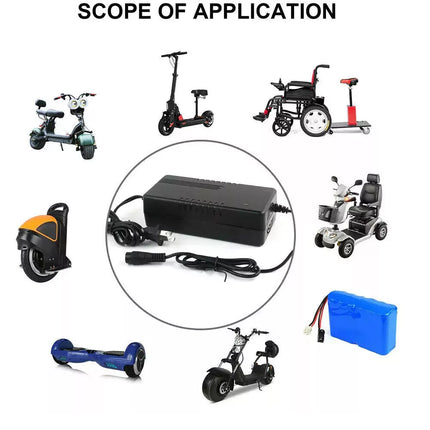 67.2V 2A Lithium Battery 3 pin Charger for 60V 16S Electric Scooter eBike Charge