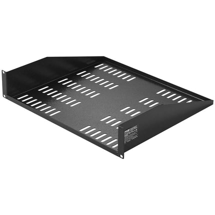 2U Server Rack Shelf 16&#034;/406 mm Depth Vented Rack Mount Shelf with Tray