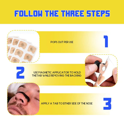 Snore Stopper Nasal Strips With Band Easy Breathing Sleep Aid 60 Pack