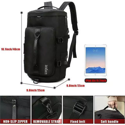 30L Men Women Outdoor Waterproof Hiking Rucksack Camping Bag Travel Backpack