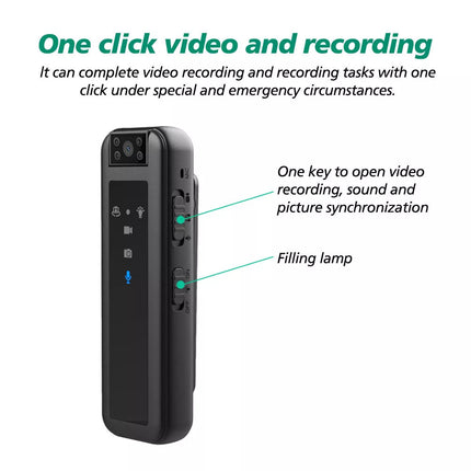 1080P HD Sport Camera Body Cam Mini Wearable Video Recorder For Personal Police