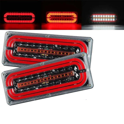 2X LED Tail Lights Sequential Indicator Trailer Ute Caravan Truck Stop 10-30V