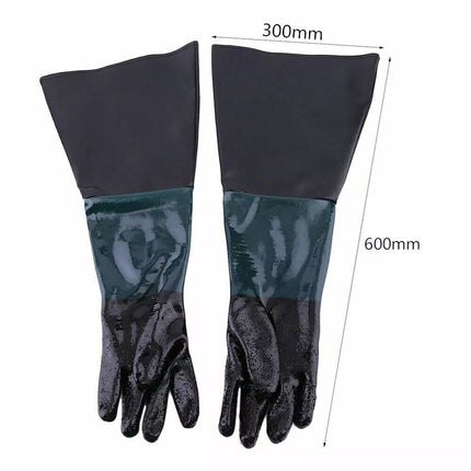 Sandblaster Sandblasting Gloves for Sand Blasting Cabinet Sandblast Glove 1 Pair