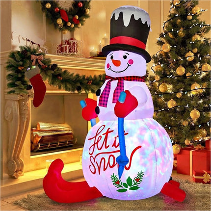1.8M Christmas Inflatable Snowman Decoration Xmas LED Light Outdoor