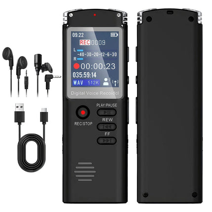 Digital Voice Recorder Dictaphone Audio MP3 Player Sound Voice Recording Device