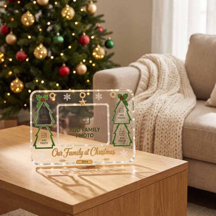 Acrylic Family Photo Frame Wall Hanging Clear Photo Frame Dining Table