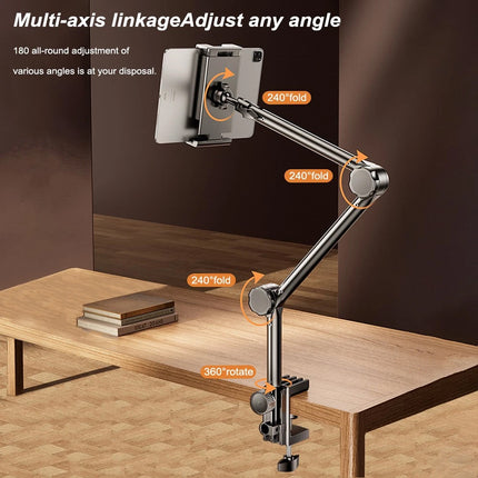 Long Arm Tablet Stand Lazy Bed Phone Holder Desk Mount For iPad iPhone Samsung