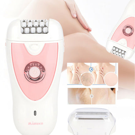2 in 1 Epilator Women Instant Pain Free Electric Hair Removal Remover Body Face