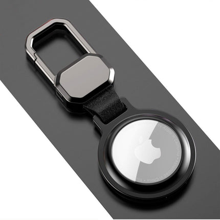 For Apple AirTag Heavy Duty Metal Magnetic Case Air Tag Shell Shockproof Cover Black