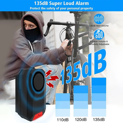 Loud 135dB Bike  for Ebikes  Bike For Bicycle Motorcycle