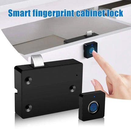 Smart Fingerprint Lock Keyless Electronic USB Anti-Theft Cabinet Drawer Locker