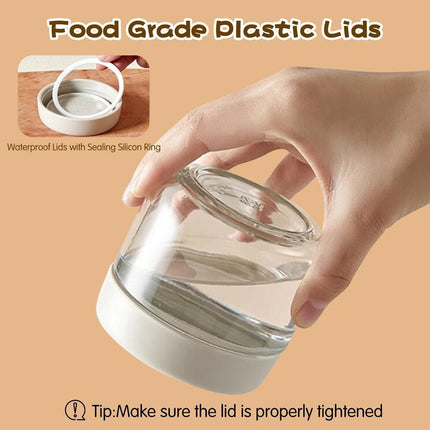 4X 500ml Glass Jars with Lid Small Food Candy Storage Mason Jam Bottle Container