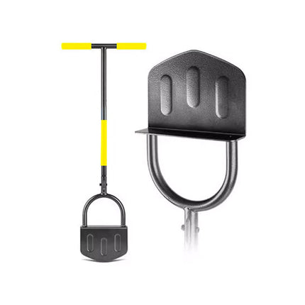 Manual Lawn Edge Cutting Shovel Serrated Half Moon Lawn Edging Tool with Handle Sharp Edge