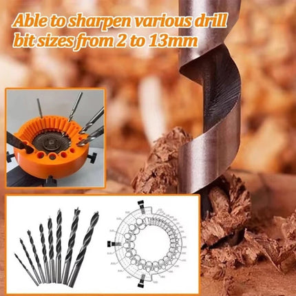 2PCS Drill Bit Sharpener 2 to 13 Mm Drill Bits Grinding Attachment Drill Bit Grinder