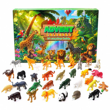Christmas Advent Calendar 24 Days Animal Advent Calendar with 24 Figures
